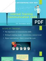 Internal Training - Communication Skills