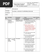 Scaffolding JHA: Erection & Dismantling Safety | PDF | Scaffolding ...