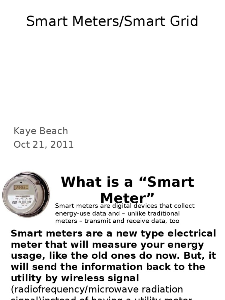 Understanding Smart Meters and Grids | PDF | Smart Grid | Electrical Grid