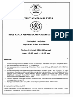 Kuiz Kebangsaan Malaysia (K3M) 2016 Peringkat Lanjutan Tingkatan 6 Dan Matrikulasi
