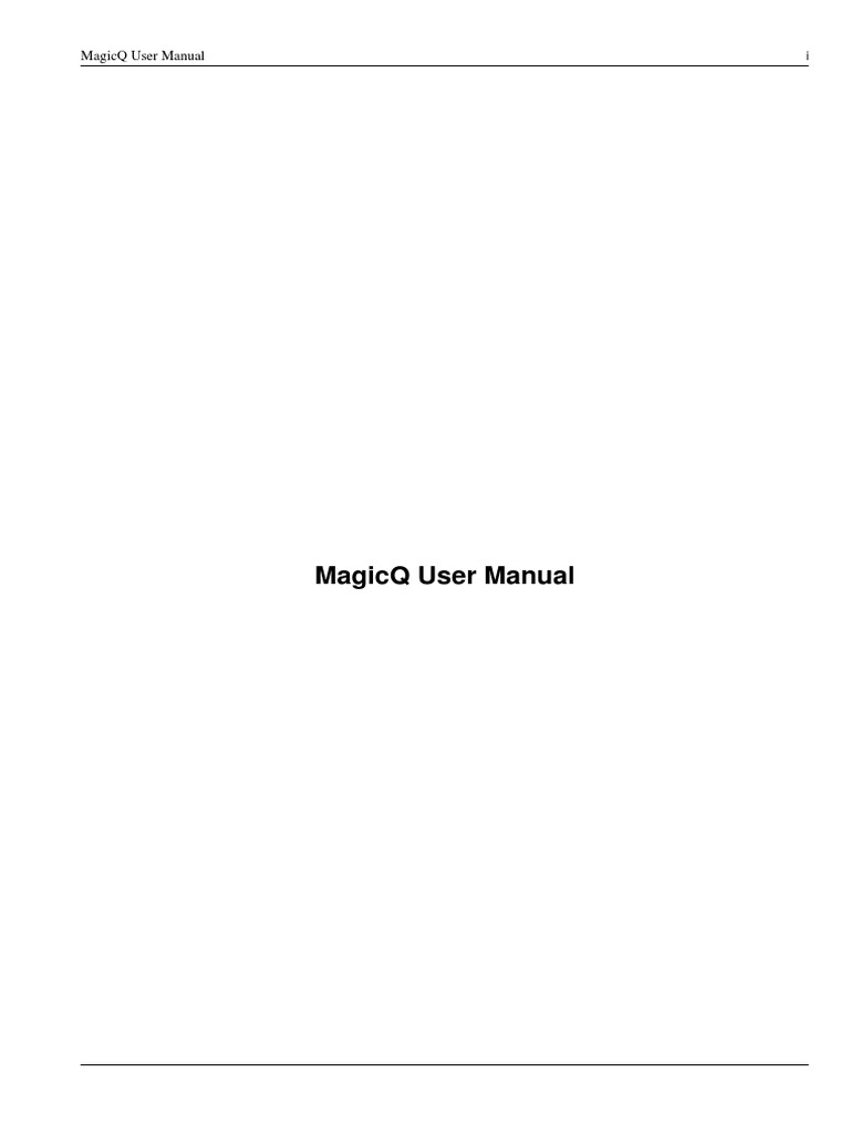Magicq | PDF