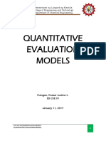 Quantitative Models (2)