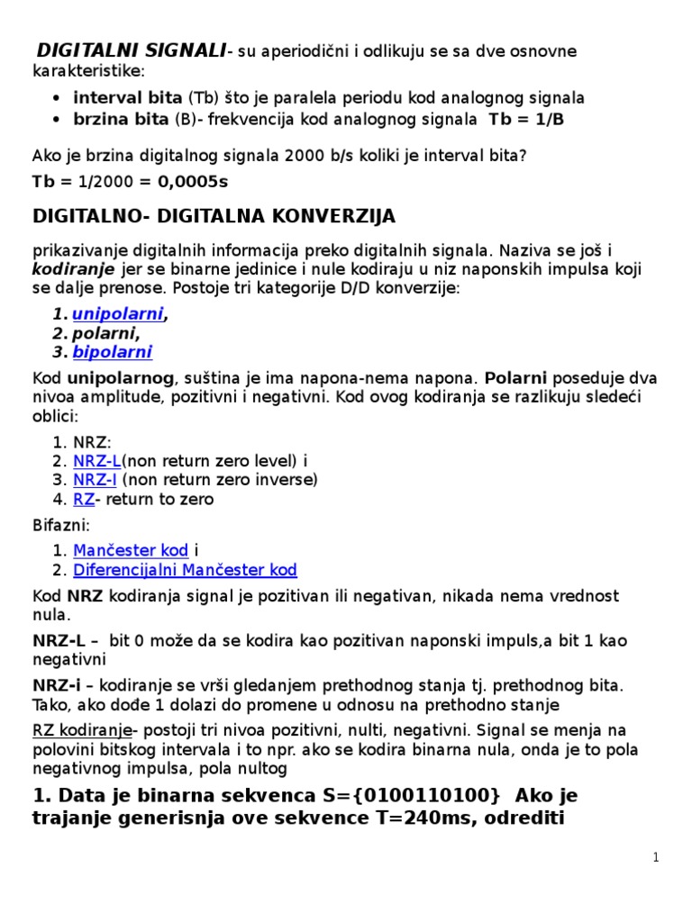 Digitalni Signali | PDF