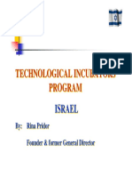Technological Incubators Program Israel