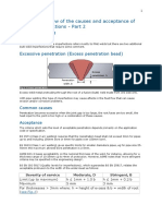 A General Review of the Causes and Acceptance of Shape Imperfections