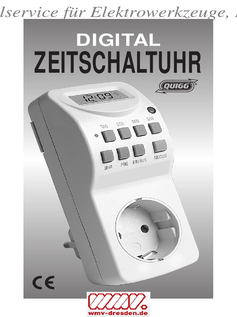 Anleitung Wk 140-b Zeitschaltuhr | Daylight Saving Time | Electrical ...