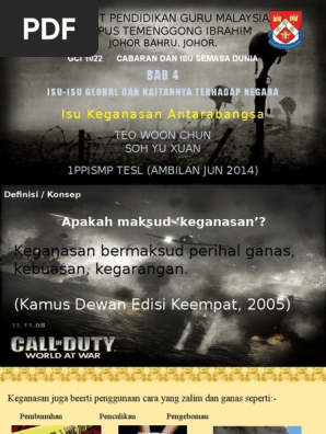 Isu Keganasan Antarabangsa Pdf