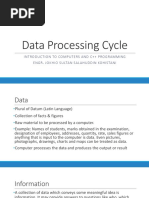 Data Processing Cycle