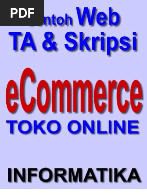 Skripsi Ecommerce Toko Online Dengan Php Dan Mysql