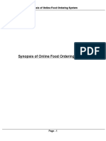 Download Synopsis of Online Food Ordering System by FreeProjectzcom SN343606727 doc pdf
