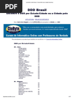 Códigos DDD e DDI por Países | PDF | Entidades Territoriais ...