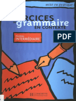 Exercices de Grammaire en Contexte Intermediaire PDF