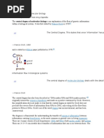 Central Dogma of Molecular Biology