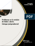 Problemas en La Emision de Titulos Valores. Enfoque Jurisprudencial PDF