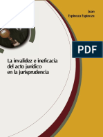 La Invalidez e Ineficacia del Acto Juridico en la Jurisprudencia.pdf