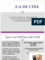 Crítica de cine: Guía para analizar y evaluar películas