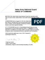 Change of Command Army National Guard PDF