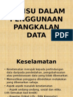 Isu-Isu Dalam Penggunaan Pangkalan Data