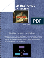 Reader Response Criticism: Prof. Mário Eduardo Pinheiro