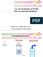 Combine Process For Production of MTBE From Tert-Butyl Alcohol and Methanol