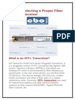 Tips for Selecting a Proper Fiber Optic Transceiver