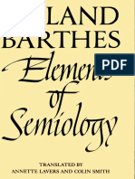 Roland Barthes Elements of Semiology1 PDF