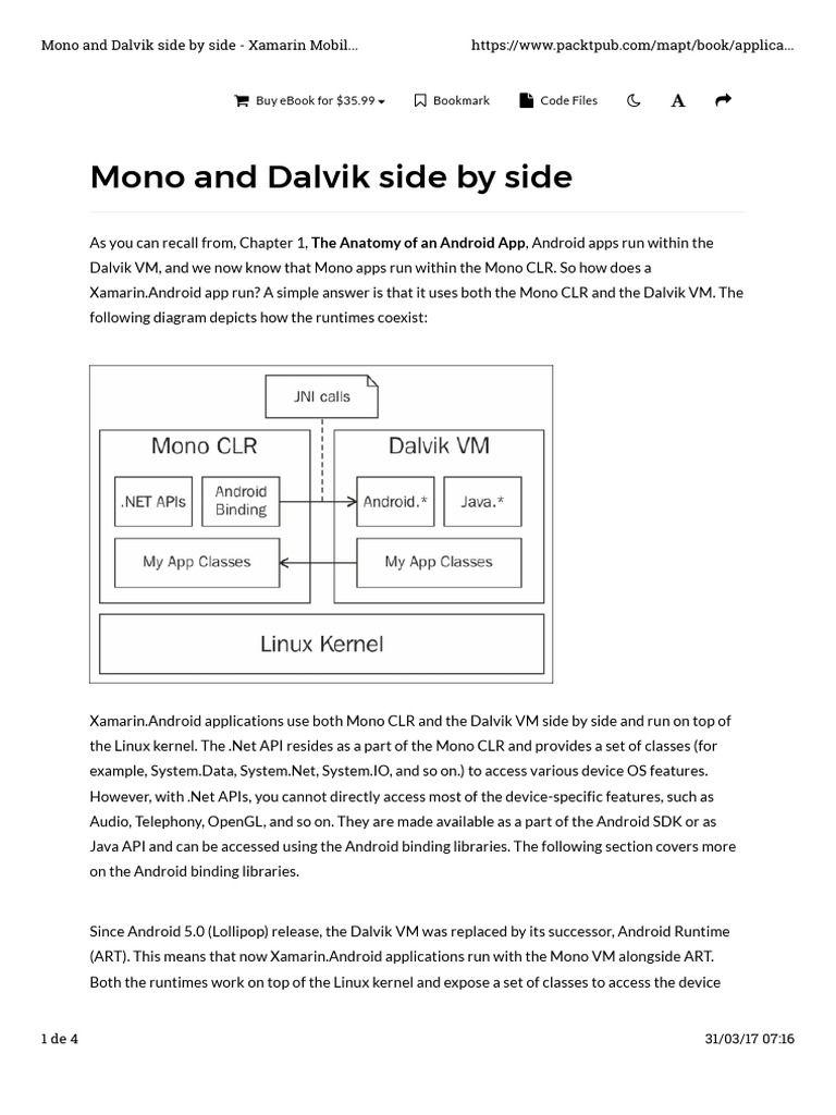 Xamarin.Android Architecture Overview | PDF | Xamarin | Java ...