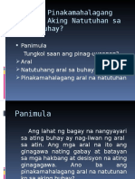 Ano Ang Pinakamahalagang Aral Na Aking Natutuhan Sa