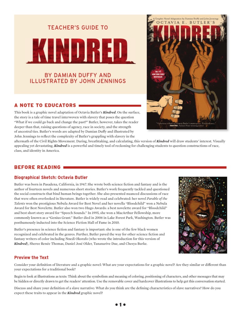 Kindred Teaching Guide Fiction Literature