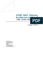 ZXME WAP Gateway AnyService Uniportal User Guide (Multi-Office) - V1.05.10