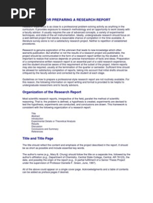 Research Report