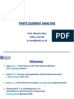 Finite Element Analysis Course Overview