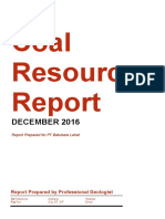 Coal Resources Report (Template)