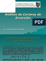 Analisis de Carteras de Inversion