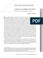 América Latina y El Problema de Las Modernidades Múltiples