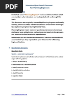 Interview Questions Answers For Planning Engineers R.00222