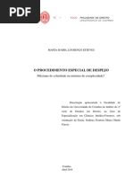 O Procedimento Especial de Despejo