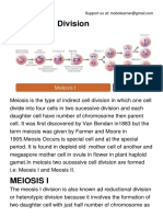 Meosis Cell Division PDF