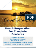 of Mouth Preparation