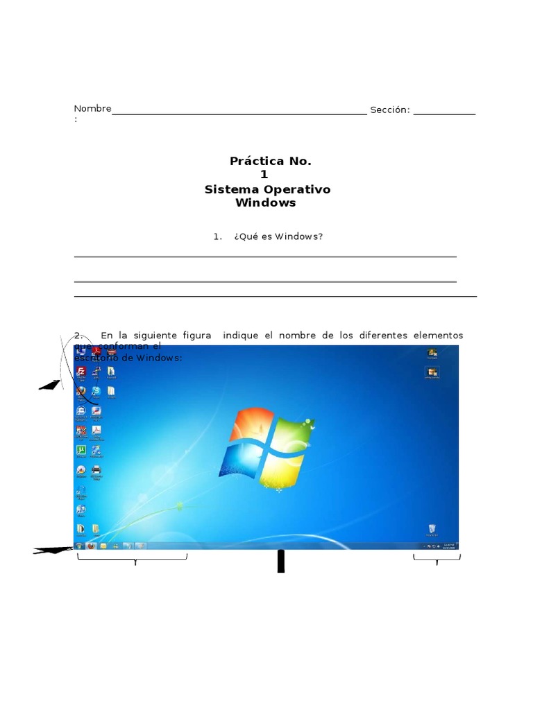 Práctica de Windows: Ejercicios Básicos | PDF | Archivo de computadora ...