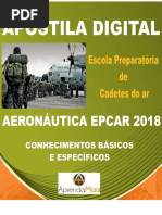 APOSTILA AERONÁUTICA EPCAR 2018 CADETES DO AR + BRINDES