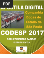 APOSTILA CODESP 2017 ANALISTA DE SISTEMAS + BRINDES