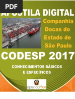 APOSTILA CODESP 2017 ADMINISTRADOR + BRINDES