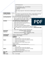 Date / Day Week Time / Class Focus Theme Topic Focus Word Content Standard Learning Standard