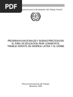 Programas nacionales y buenas prácticas