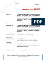 2.0 Memoria Descriptiva Codigo SNIP 343951