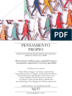 Prevención de Conflictos, Paz y Seguridad - Avances Conceptuales, Experiencias y Lecciones Apredidas PDF