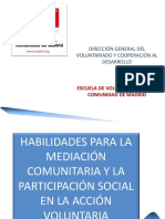 Habilidades para La Mediación Comunitaria