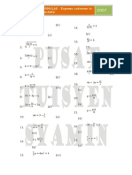 Algebric Formulae