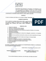 Convocatoria Casas 30 de Abril